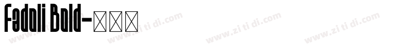 Fadoli Bold字体转换